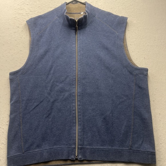Tommy Bahama Other - Tommy Bahama Men's 2XL Blue Full Zip Sweater Vest